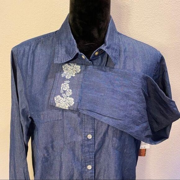 Bit n Bridle - Jean western cowgirl shirt large - Picture 8 of 8